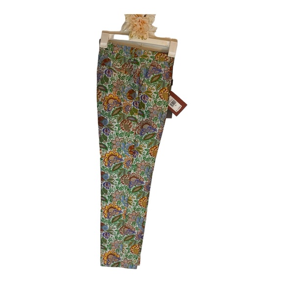 ETRO MULTICOLOURED BOUQUET CIGARETTE TROUSERS NWT -OPEN TO FAIR OFFERS - Picture 4 of 5